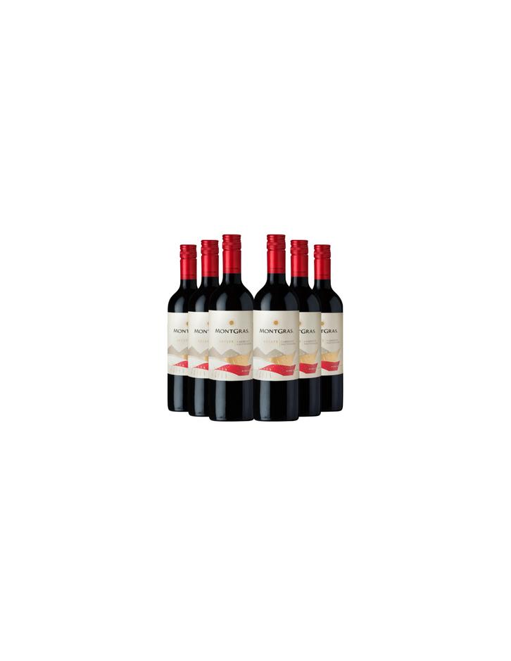 Oferta de 6 vinos Montgras Estate Cabernet Sauvignon por $25990 en Bbvinos