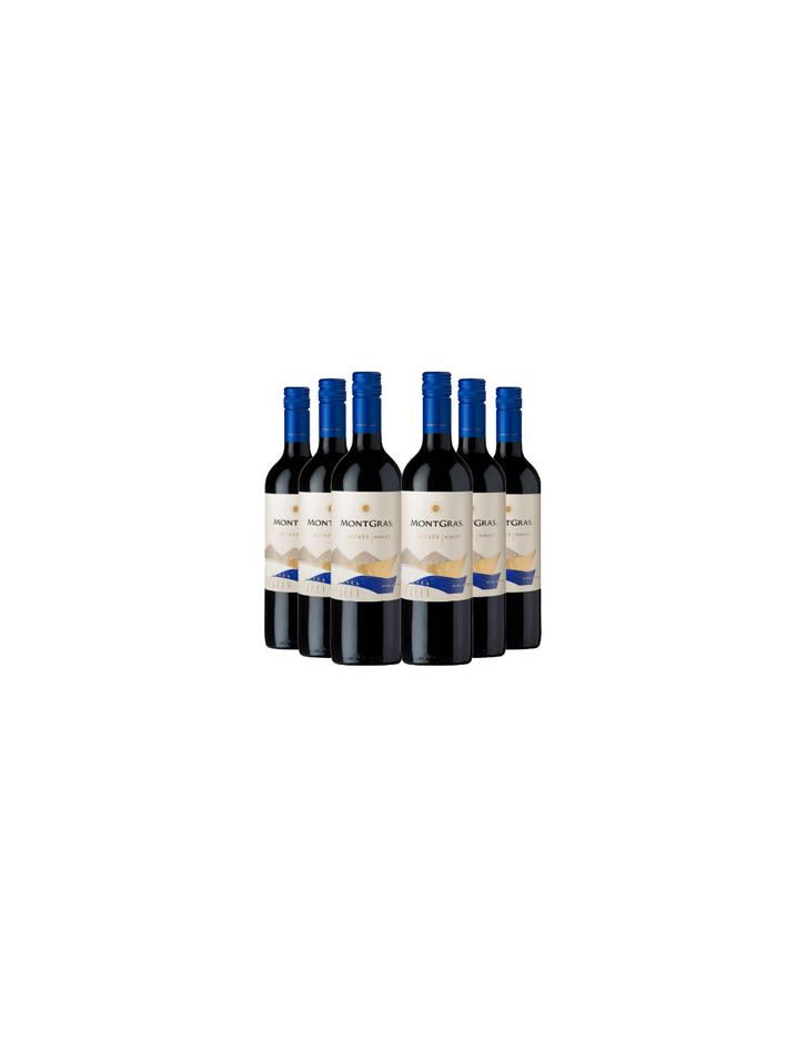 Oferta de 6 vinos Montgras Estate Merlot por $22300 en Bbvinos
