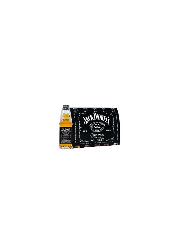 Oferta de .10 Miniaturas Whisky Jack Daniels Nº7 (50ml 40%) por $28990 en Bbvinos