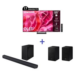 Oferta de OLED 4K 55" S90C 2023 Con Premium Sound Bar HW-Q700C De Regalo Samsung por $919990 en Falabella