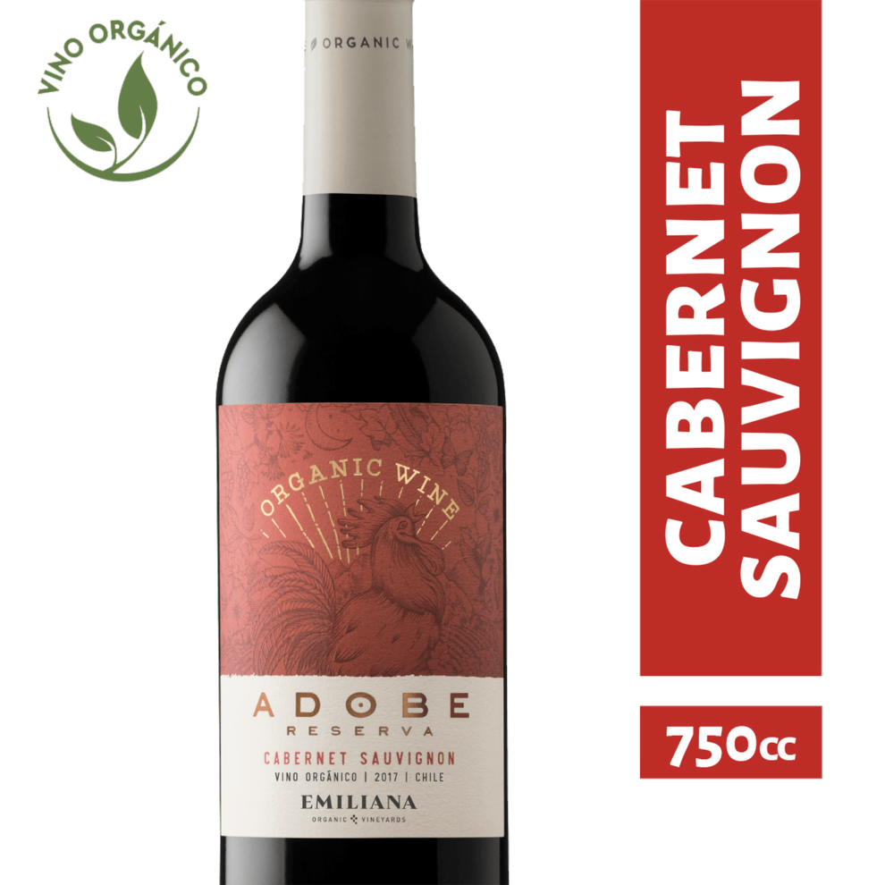 Oferta de Vino Adobe Orgánico Cabernet Sauvignon 750 cc por $4193 en Jumbo