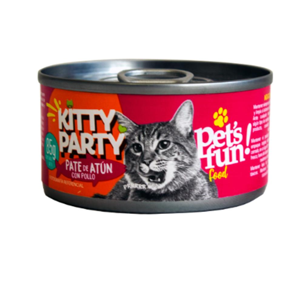 Oferta de Alimento Húmedo Gato Pet's Fun Paté Atún con Pollo 85 g por $990 en Jumbo