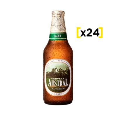 Oferta de Cerveza Austral Lager Botella 330cc x24 por $1690 en Liquidos