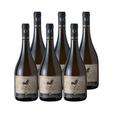 Oferta de Vino Toro de Piedra Gran Reserva Chardonnay 750cc x6 por $6490 en Liquidos