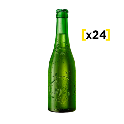 Oferta de Cerveza Alhambra Verde 1925 Botella 330cc x24 por $1390 en Liquidos
