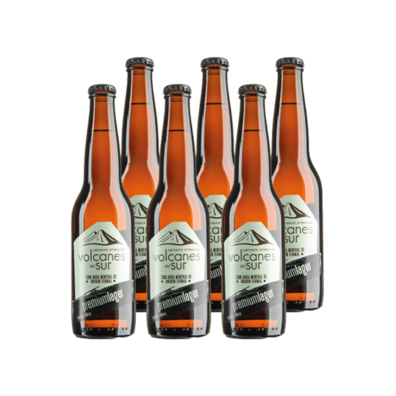 Oferta de Cerveza Volcanes Lager Botella 350cc x6 por $1190 en Liquidos