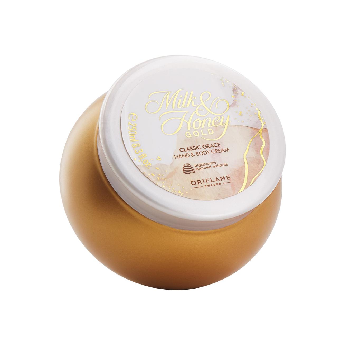 Oferta de Crema para Manos y Cuerpo Milk & Honey Gold Classic Grace por $15000 en Oriflame