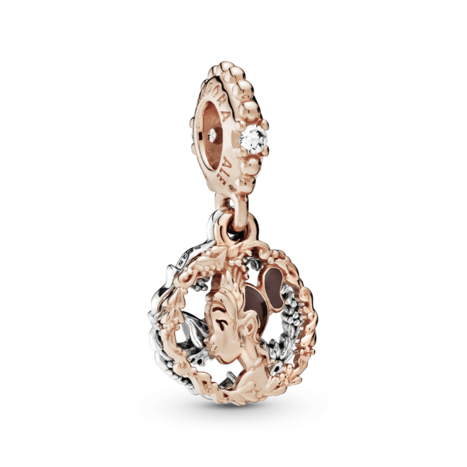 Oferta de Charm Colgante Princesa Tiana De Disney Recubrimiento en Oro Rosa de 14k por $136000 en Pandora