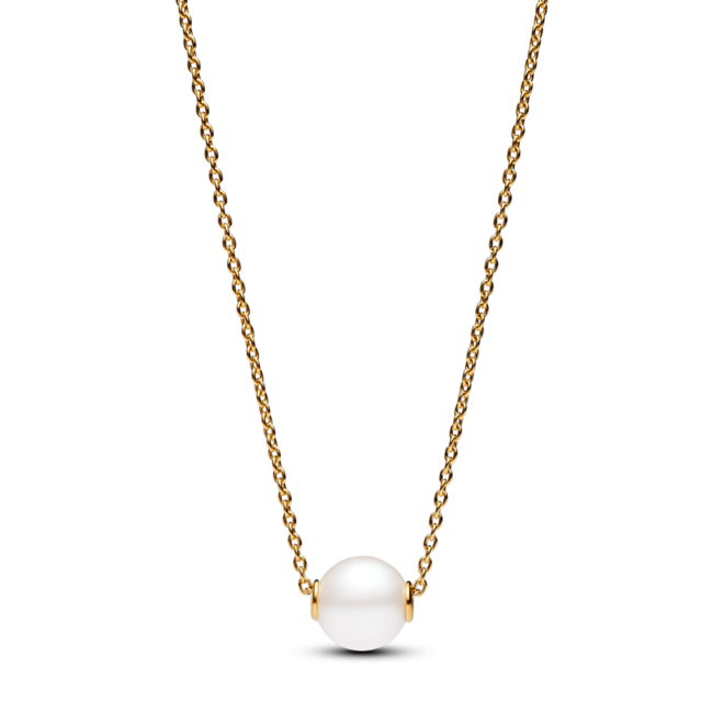 Oferta de Collar Perla Cultivada de Agua Dulce Tratada Recubrimiento en Oro 14K por $409000 en Pandora