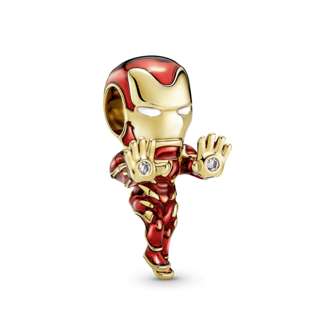 Oferta de Charm Iron Man De The Avengers De Marvel Recubrimiento Oro 14K por $173000 en Pandora