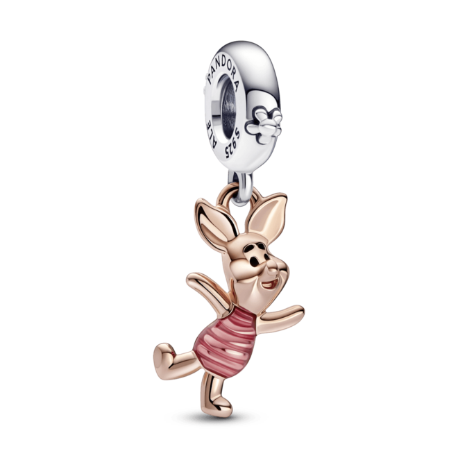 Oferta de Disney Winnie Pooh, charm colgante Piglet Recubrimiento en Oro Rosa de 14k | Pandora Plata Esterlina por $146000 en Pandora