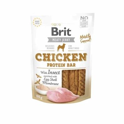 Oferta de Brit Meaty Jerky Snack Perro Chicken With Insect Protein Bar 80 Grs por $4650 en Pet City