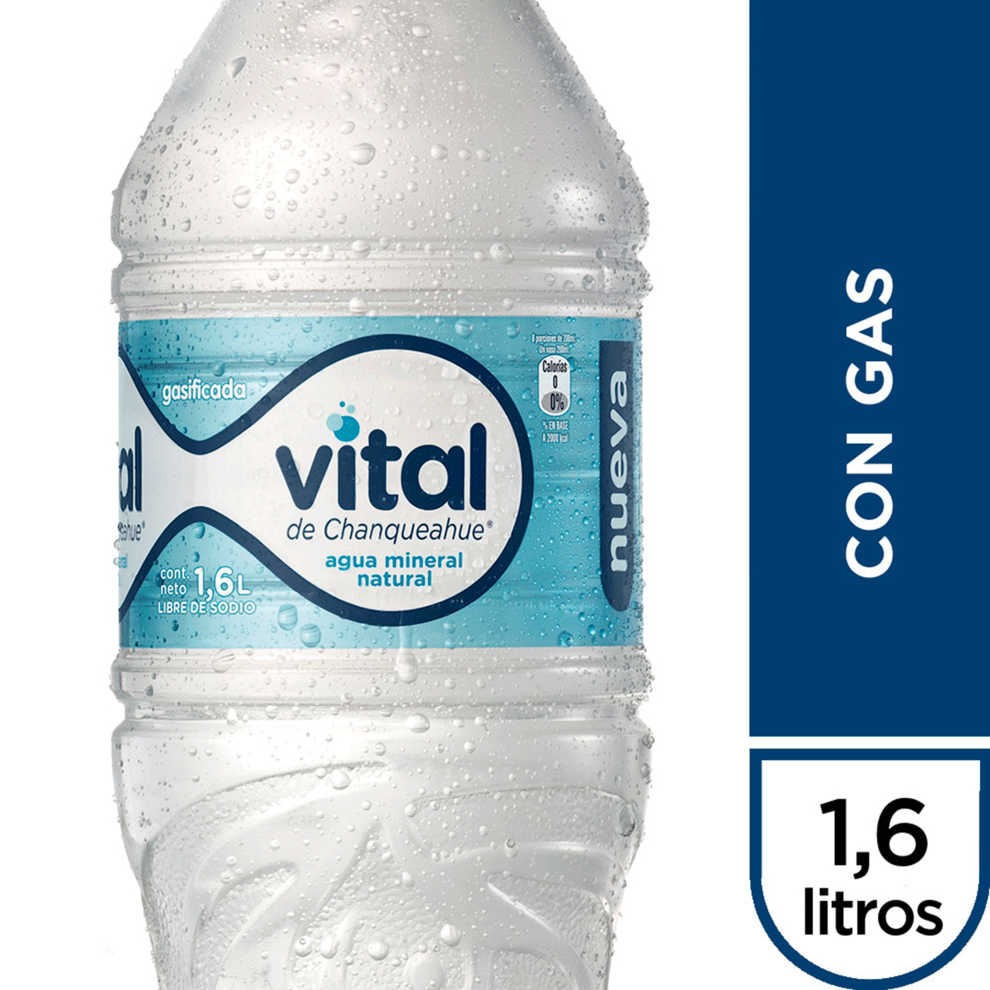 Oferta de Agua Mineral Vital Gasificada 1.6 L por $1040 en Santa Isabel