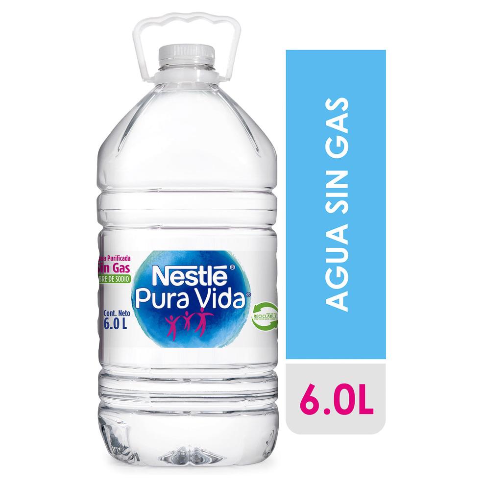 Oferta de Agua Purificada Nestlé Sin Gas Pura Vida 6 L por $1650 en Santa Isabel