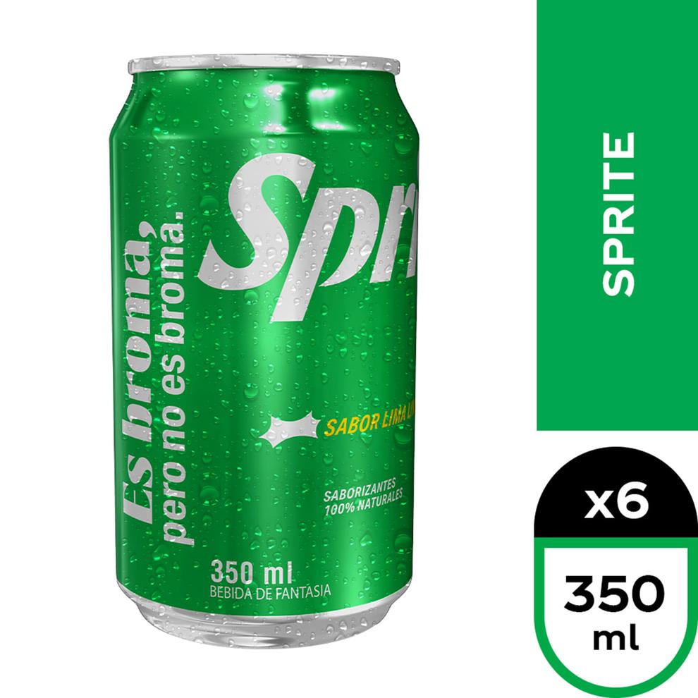 Oferta de Pack 6 un. Bebida Sprite Lata 350 ml por $3451 en Santa Isabel