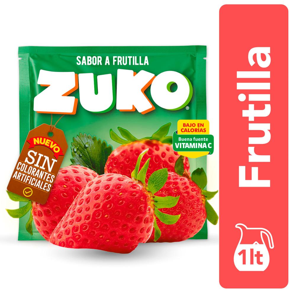 Oferta de Jugo En Polvo Zuko Frutilla 20 g por $260 en Santa Isabel
