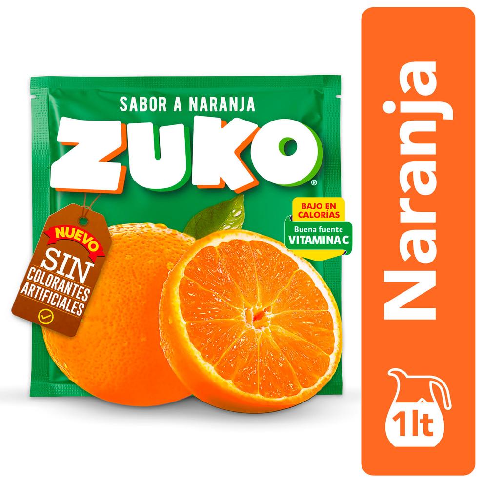 Oferta de Jugo En Polvo Zuko Naranja 20 g por $260 en Santa Isabel