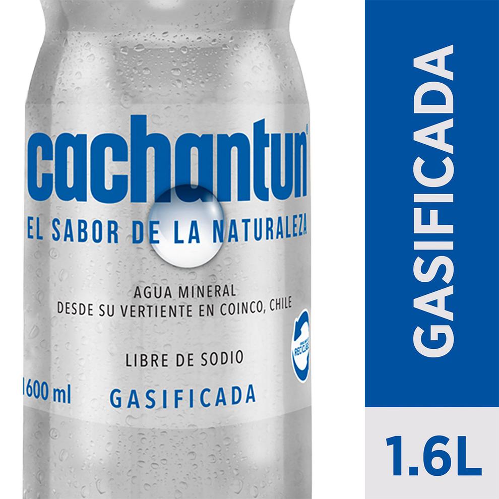 Oferta de Agua Mineral Cachantun Gasificada 1.6 L por $970 en Santa Isabel