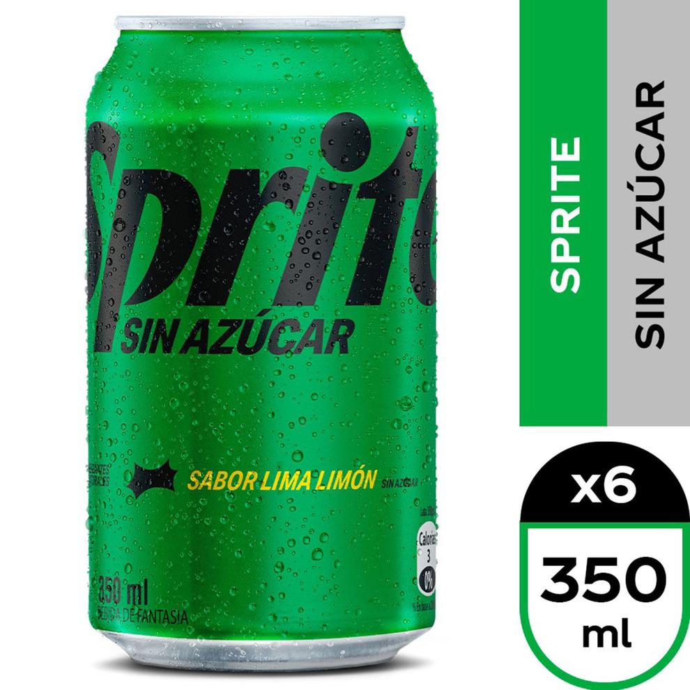 Oferta de Pack 6 un. Bebida Sprite Sin Azúcar Lata 350 ml por $3490 en Santa Isabel