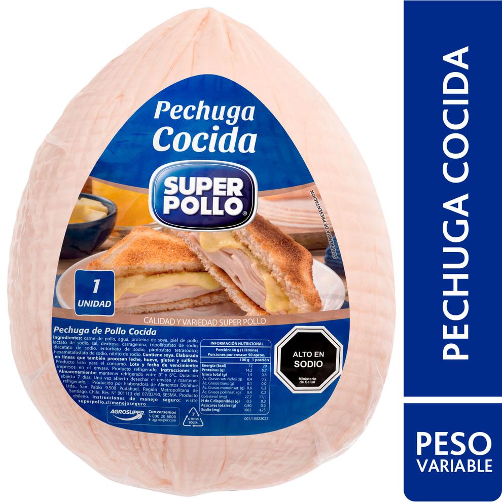Oferta de Pechuga de pollo cocida kg por $760 en Santa Isabel
