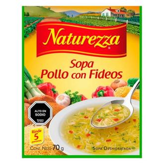 Oferta de Sopa Naturezza Pollo Fideos 70 Grs por $399 en Supermercado El Trébol