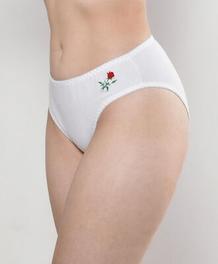 Oferta de Bikini mujer liso flor bordada por $3990 en Tricot