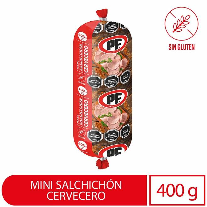 Oferta de Mini Salchichon Cervecero PF 400 g por $2950 en Unimarc