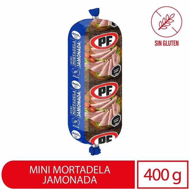 Oferta de Mini Mortadela Jamonada PF 400 g por $1533 en Unimarc