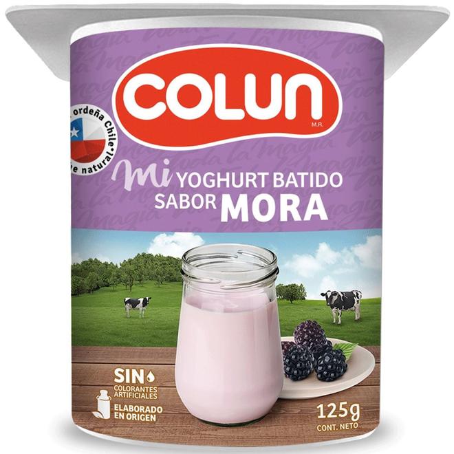 Oferta de Yoghurt Colun mora 125 g por $270 en Unimarc