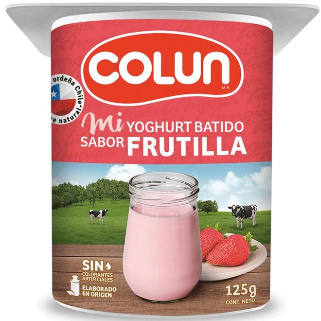 Oferta de Yoghurt Colun frutilla 125 g por $270 en Unimarc