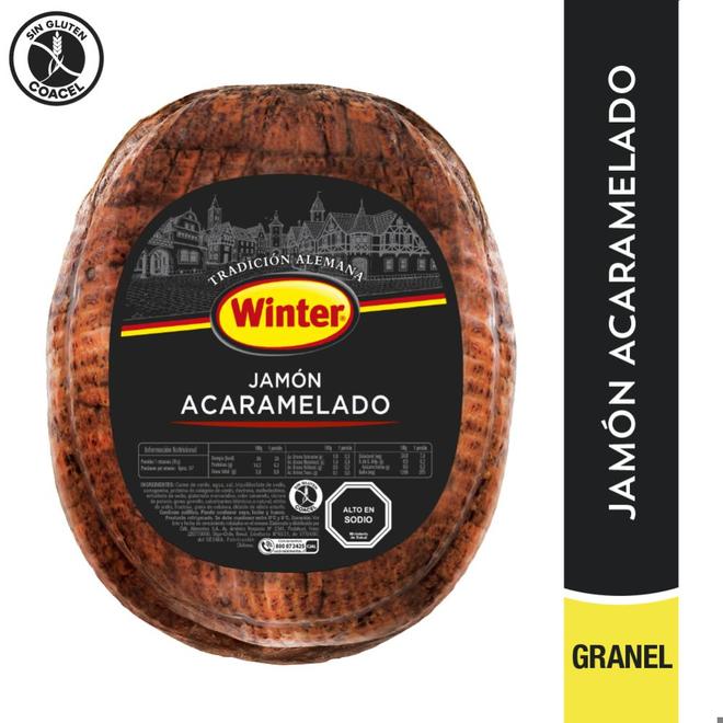 Oferta de Jamón acaramelado Winter granel 100 g por $780 en Unimarc