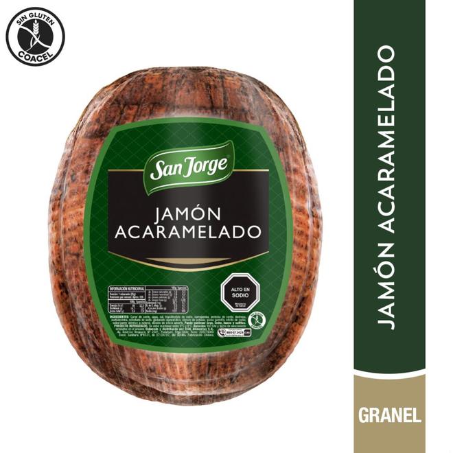 Oferta de Jamón acaramelado San Jorge granel 100 g por $916 en Unimarc