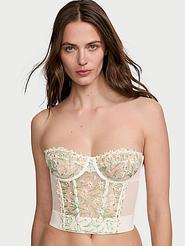 Oferta de Daisy Chain Embroidery Strapless Corset Top por $84906 en Victoria's Secret