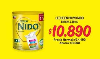 Oferta de Nestlé - Leche En Polvo Nido Entera 1350 G. por $10890 en Mayorista 10